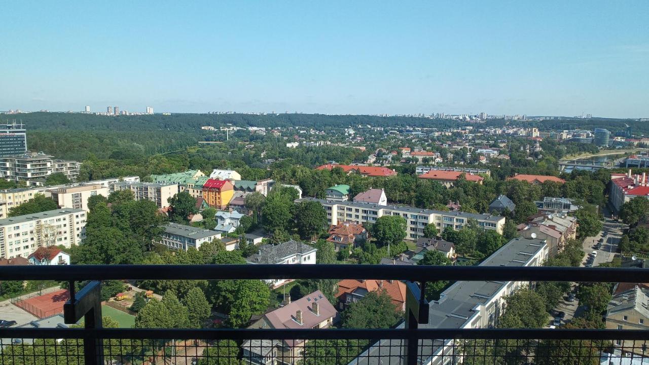 Luxury Apartment In Skyscraper Вильнюс Экстерьер фото